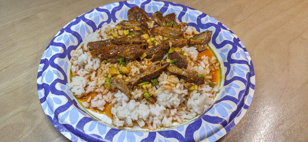 Smoked Rib Meat & Rice