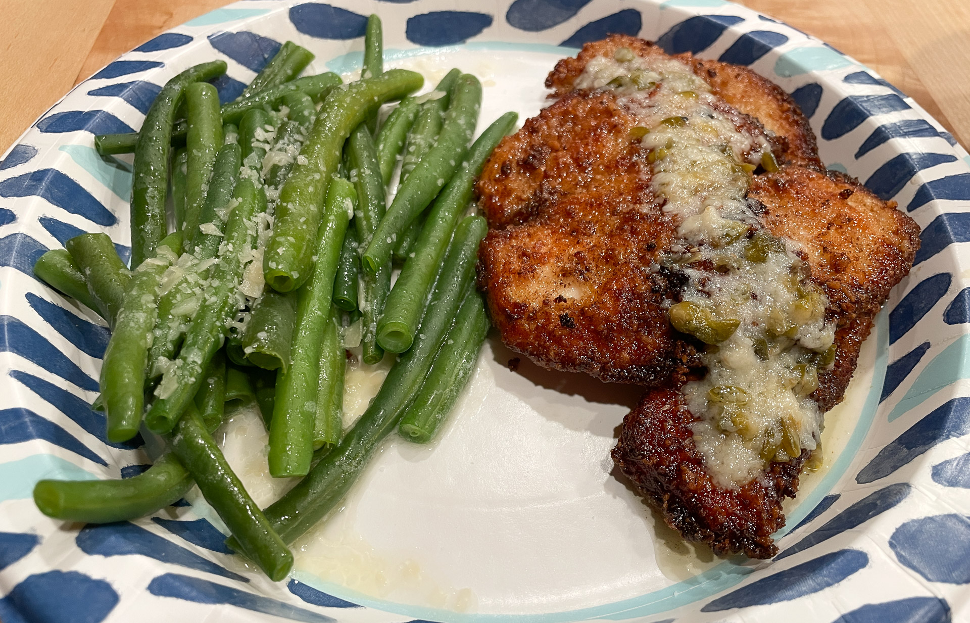 Chicken Cutlet w/Green Beans