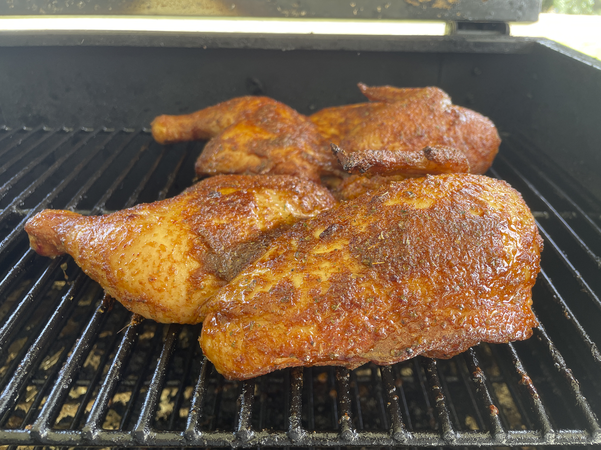 Smoked Spatchcocked Chicken