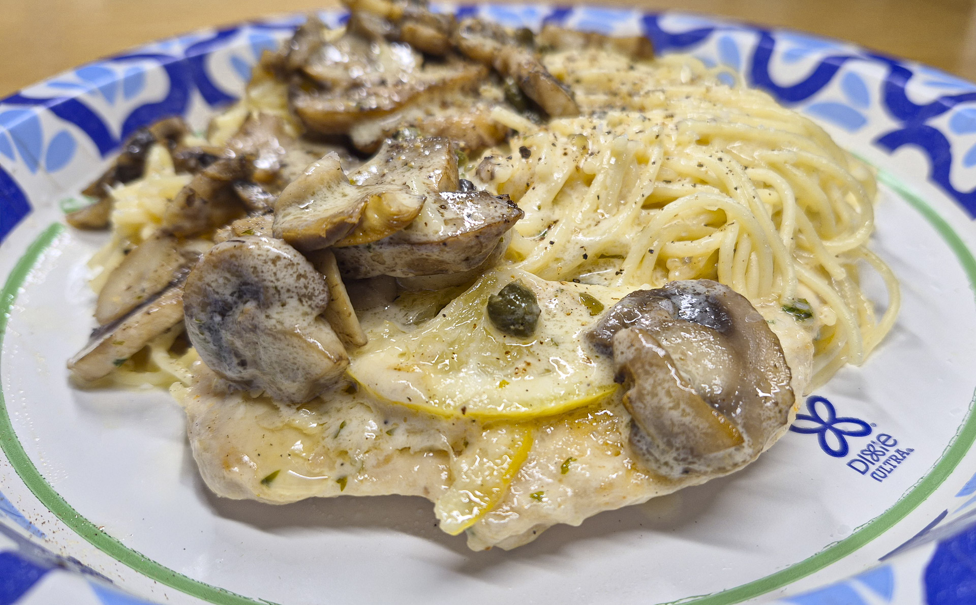 Chicken Piccata w/Mushrooms