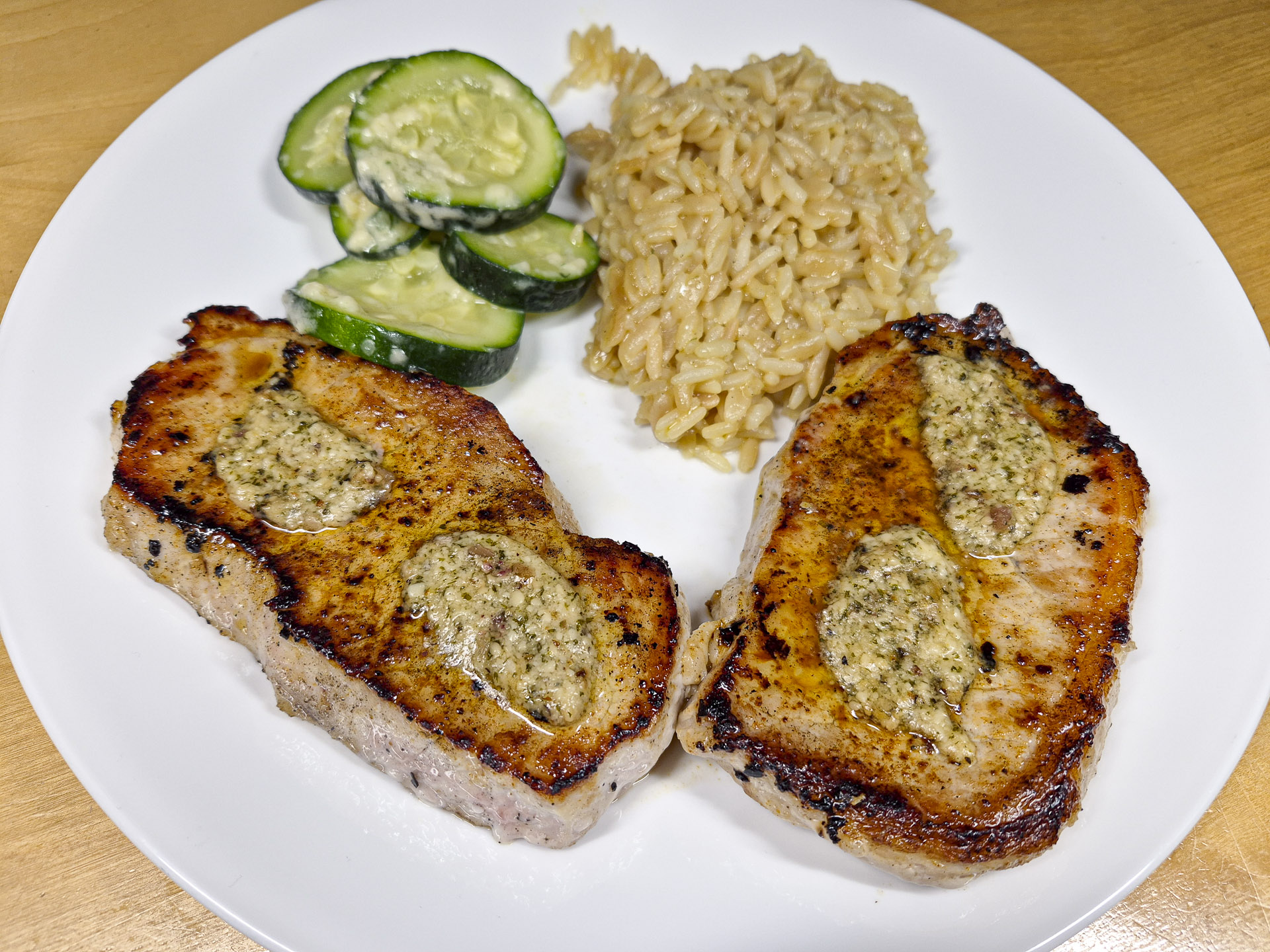 Pork Chops w/ Herbed Mustard