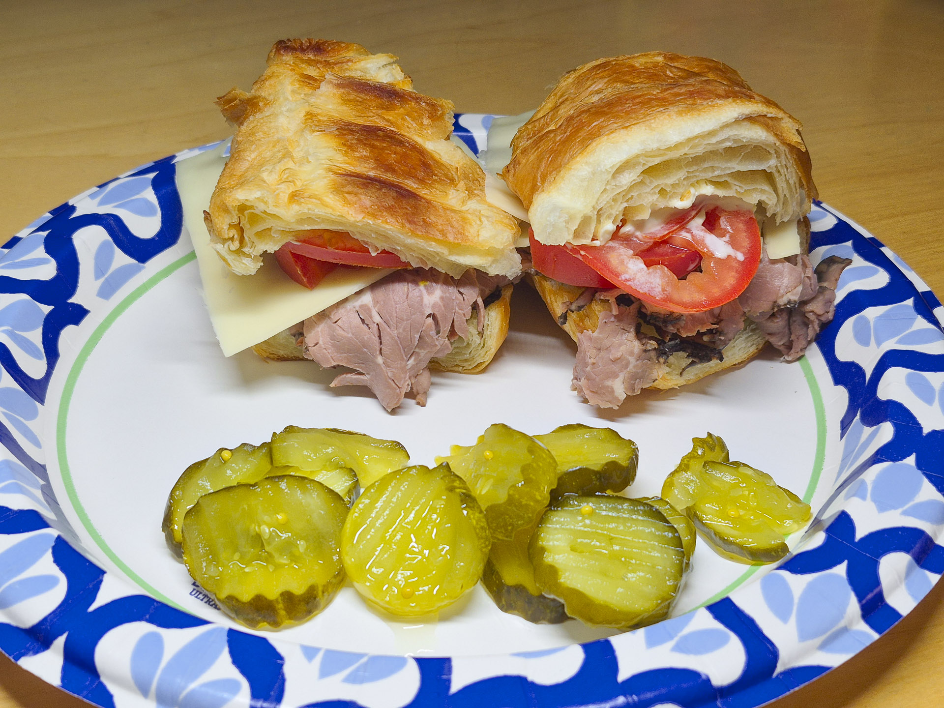 Roast Beef on Croissant
