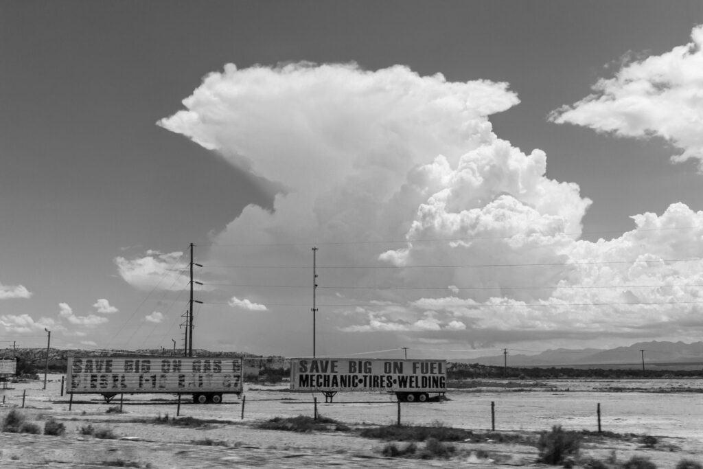 cumulonimbus cloud (specifically a cumulonimbus incus, commonly known as an anvil cloud).