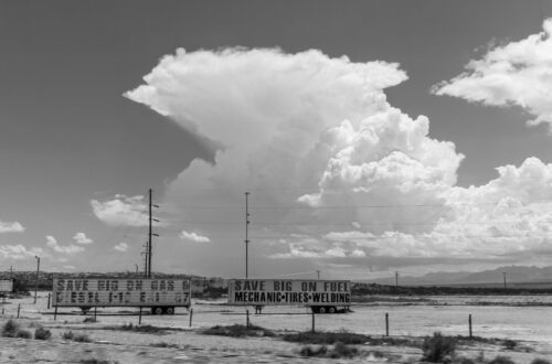 cumulonimbus cloud (specifically a cumulonimbus incus, commonly known as an anvil cloud).