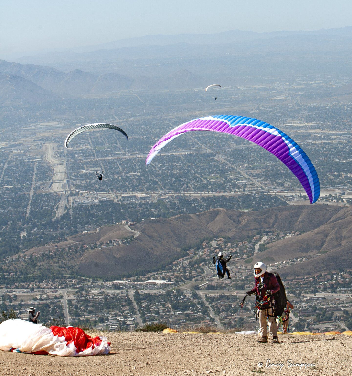Paragliders Launching