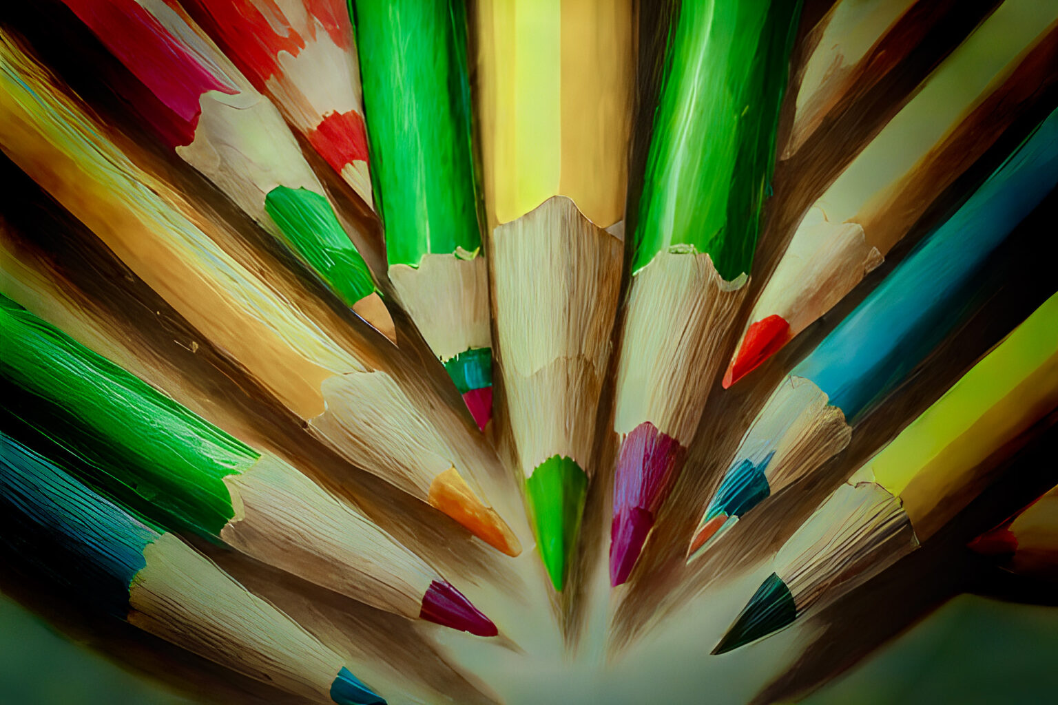 Mixed Colored Pencils