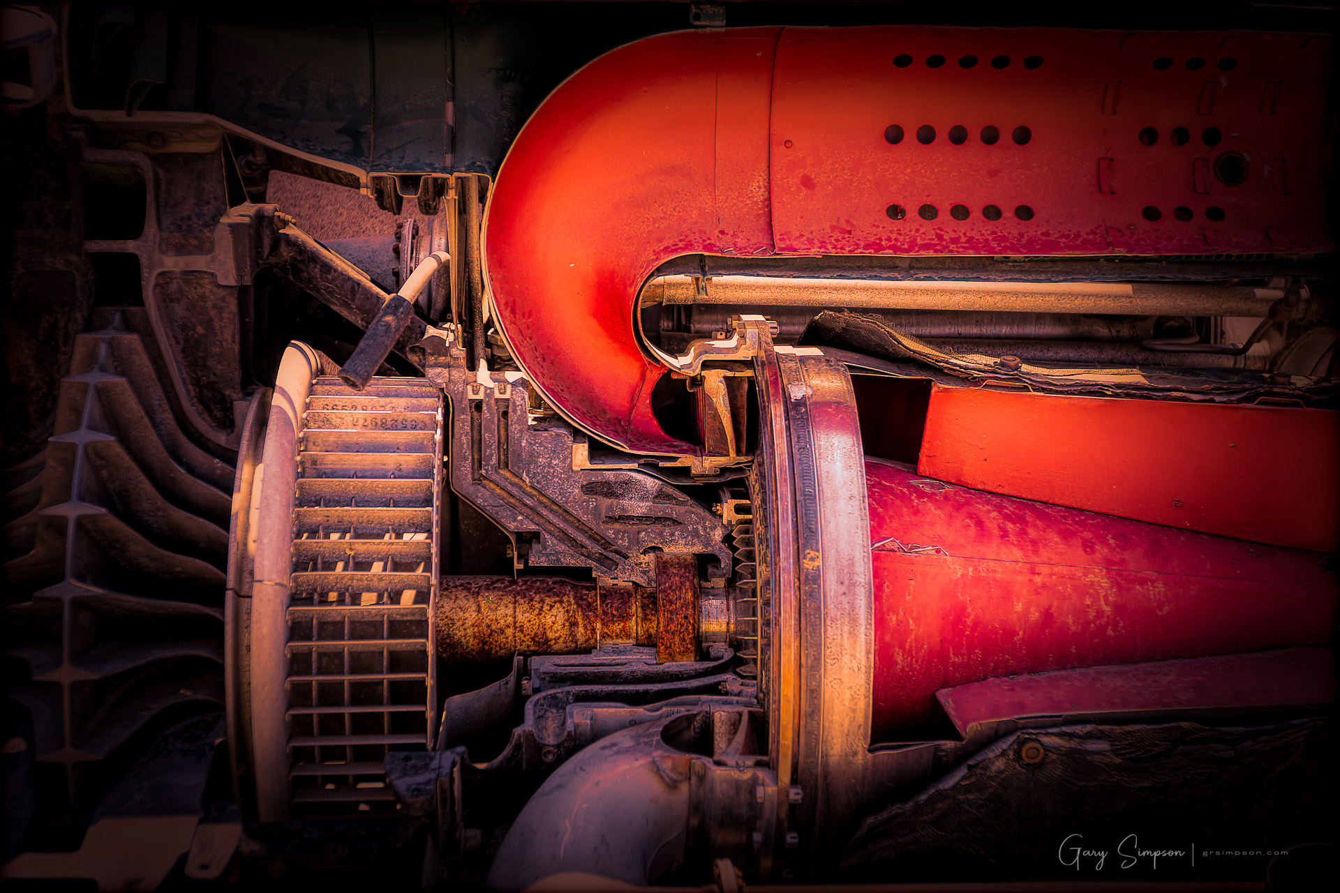 General Electric J47 turbojet cutaway