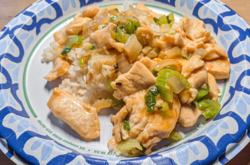 Stir-fry Chicken w/Celery and Onion,