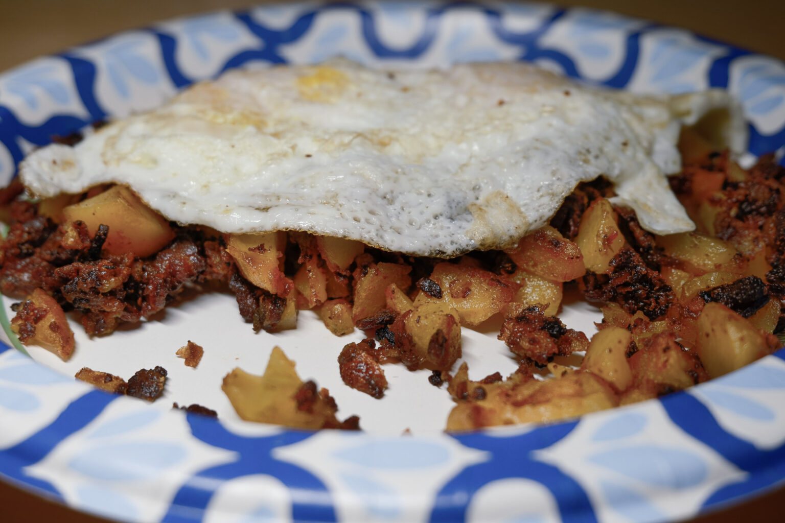 Crisp Fried Potatoes & Eggs