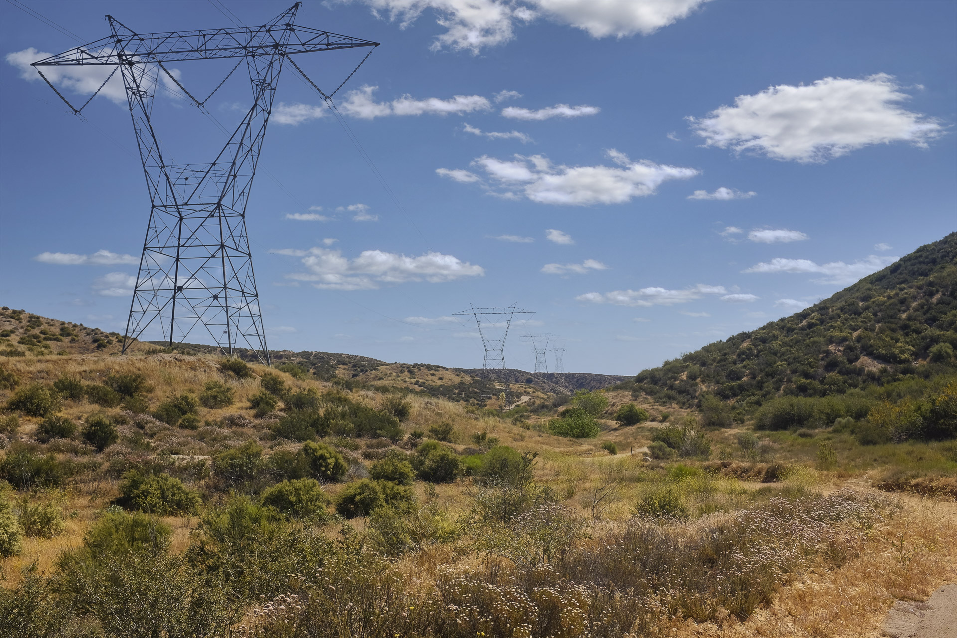 Power Lines Across the Mojave 2