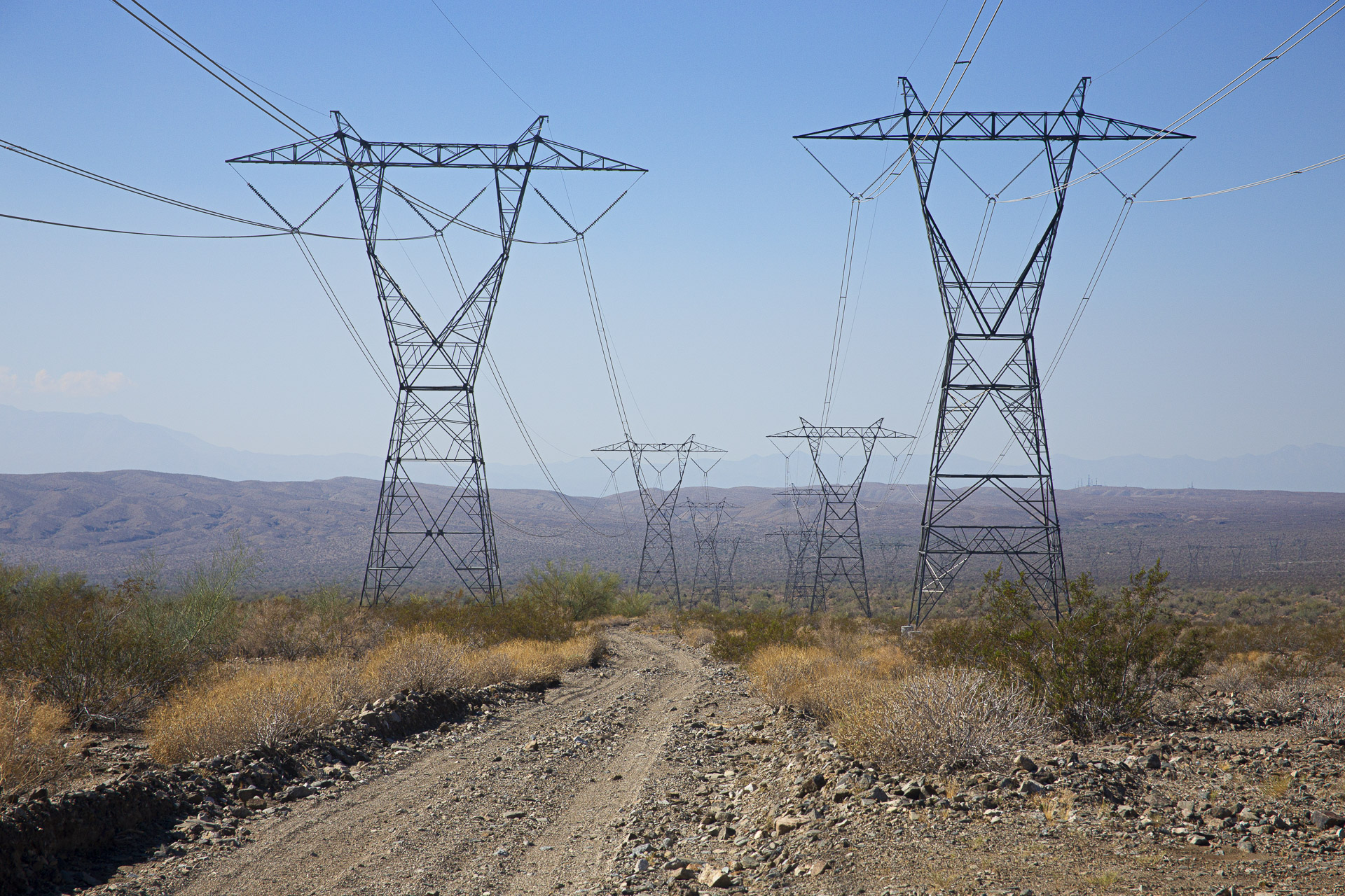 Power Lines Across the Mojave 2