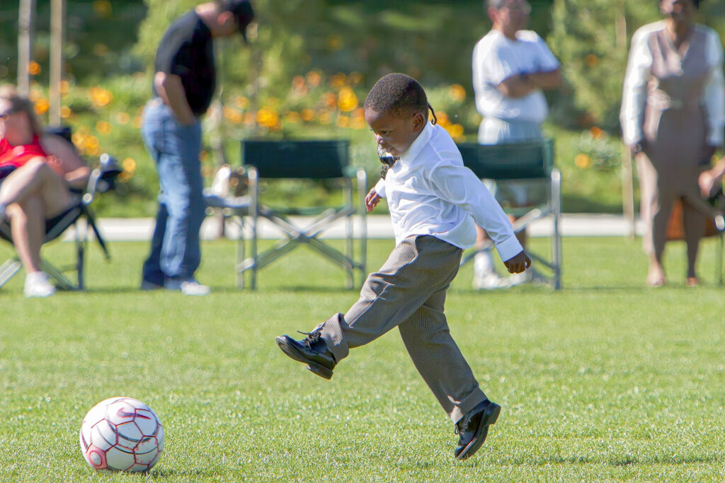 He kicks, he scores!